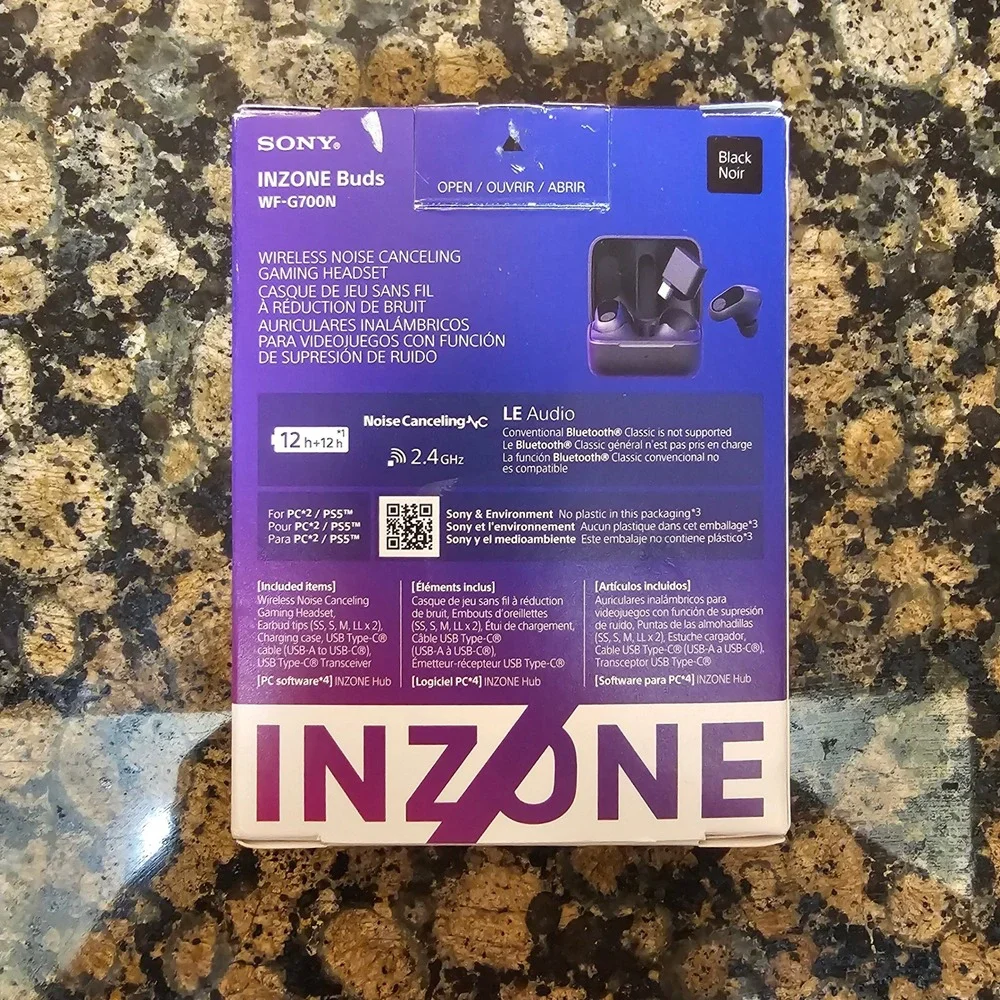 Sony INZONE Buds Truly Wireless Noise Cancelling Gaming Earbuds WF-G700N In-Ear